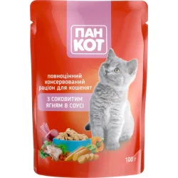 Корм для котів Корм для котів із соковитим ягнятком у соусі