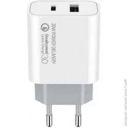      ColorWay (1USB Type-C PDx3A;1USBx4A) White (CW-CHS025QPD-WT)