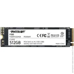 SSD SSD Patriot P300 512GB M.2 PCIe 3.0 (P300P512GM28)